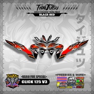 CLICK 125 V3 DECALS ( VARIO FIRE SPECIAL )【ThaijutsuStickers】