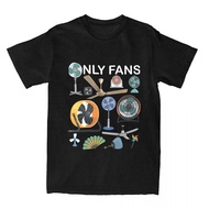 KEMEJA Fans Only ArtWanita Cute Men's T-Shirt Only Party Wear Short Sleeve Tee Round Neck T-Shirt