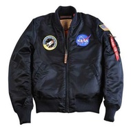 飛行夾克 Alpha Industries MA-1 VF NASA Jacket 深藍色 M號