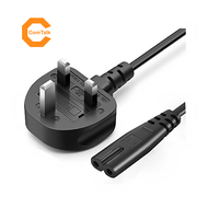 AC Power Cable with Fused IEC C7 (Figure 8) UK 3 Pin Plug 1.5M