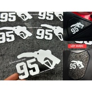 [ 1 STAMP ] 95 WHITE DECAL STICKER (RECOVERABLE) CAR DECORATION STICKER