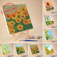 DIY Digital Oil Paint 20x20cm Canvas Painting By Number With Frame Children's Gifts Digital Oil M1P4