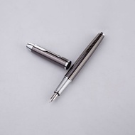 {UU61} Parker IM Premium Dark Espresso and Chrome Chiseled Fountain Pen Classical Series with Gift B