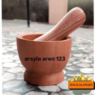 Latest small mahogany wood medicine pounder BLM