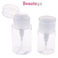 READY STOCK 300ml Push Down Empty Lockable Pump Dispenser Bottle for Nail Polish and Makeup Remover 