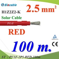 100 Meters Solar Wire PV1 H1Z2Z2-K 1x2.5 Sq.mm. DC Cable Cell RED Model PV1F-2P5-RED-100m ST