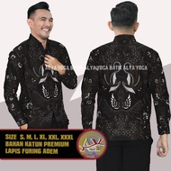 Kemeja Batik Pria Lengan Panjang Premium Slimfit Kantor Modern Batik  Alisan Solo