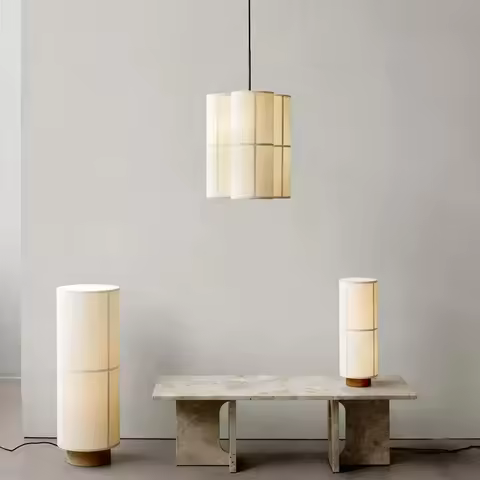 Noridic Designer Pendant Light Menu Cluster Vintage Cloth Lampshade Hanging Lamp Dining Room Minimal