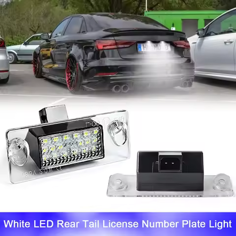 6000K LED Backup License Number Plate Lights Canbus For Audi A4 B5 Avant 1995- 1999 A3 8L Facelift 1