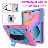 Galaxy Tab S6 Lite 10.4 Case Cover for Samsung Galaxy Tab S6 Lite 10.4 2020 SH-P610 SH-P615 Three Layer Shockproof Silicone protection Covers cases