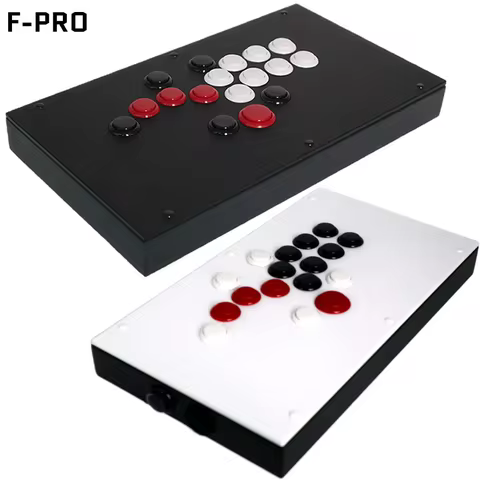 FightBox F-PRO GP2040-CE Advanced Breakout Board Inside Hitbox Style Arcade Game Controller Sanwa Bu