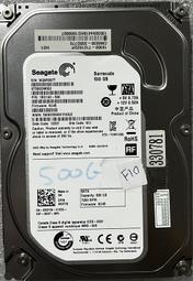 @淡水無國界@ 良品 希捷 Seagate 500G  二手 硬碟 3.5吋 機㭜硬碟 已測試 零件 編號:F10 