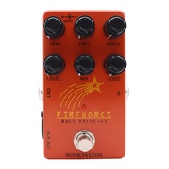 MOSKYAUDIO FIRE WORKS BASS DRIVE/DI Bass Overload Box Simulation+DI Bass pedal