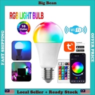 Smart Home RGB LED Light Bulb Wifi Smart RGB+cct E27 12W Wi-Fi Led Bulb Dimmable Wireless Remote Con