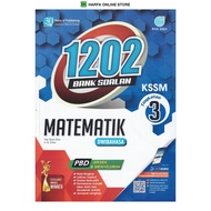 Buku Latihan Tingkatan 3: 1202 BANK SOALAN MATEMATIK DWIBAHASA TINGKATAN 3 KSSM
