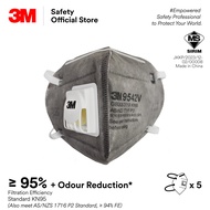 3M™ 9542V  KN95/P2 Particulate/ Haze/ Dust/ Mist Disposable Valved Respirator/ Organic Vapor/ Smell 