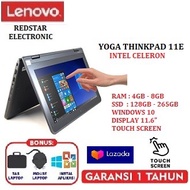 LAPTOP/NOTEBOOK LENOVO YOGA 11E 2 IN 1 INTEL CELERON RAM 4GB - 256GB SSD 11" (inch) BONUS MOUSE+TAS !!