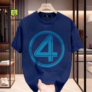 Number 4 Circle Print Tshirt Ready Stock Baju T Shirt Lelaki Men 100% Cotton Premium Tshirt
