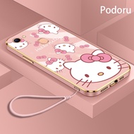 Casing OPPO F5 A79 A75 A73 F5Plus F5YOUTH Phone Case Anti-fall Hello Kitty Lotso Plating Soft TPU Silicon Cover
