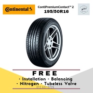 195/50R16 Continental ContiPremiumContact 2 CPC2 (Installation) TYRE TIRE TAYAR