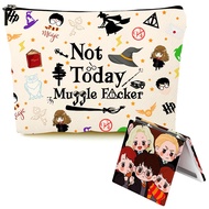 AuLYn Magic Wizard Merch Stuff Makeup Bag Gifts for Women Girls, Not Today Cosmetic Bag Zipper Trave