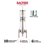 BACFREE ER28S Stainless Steel 304 Polished Finishing Outdoor Water Filters with 6 Layers MultiMedia Filtration