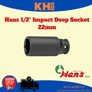 Hans 22mm 84300M 1/2" DR.IMPACT DEEP SOCKET