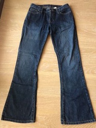 A&amp;F 低腰修飾小喇叭牛仔褲 寬闊褲 flare jeans