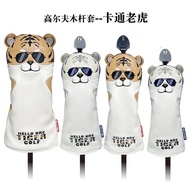 Golf Wood Cover Cartoon Tiger No. 1 Wood Cover No. 3/5 Wood Iron Wood Universal GOLF Club Cover