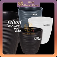 FELTON ROUND FLOWER POT 2548 DIAMETER 33 CM COLOR SELECTION PLASTIC FLOWER POT FOR INDOOR OUTDOOR US