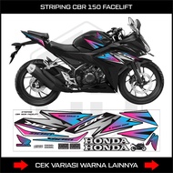 Striping cbr 150r k45n k45g facelift 2020 decal sticker HONDA cbr 150 r k45g rainbow