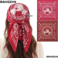 BAIHEIH Men's Headscarf, 55x55cm Handshake Print Woman Hip Hop Face Towel, Fashion Breathable Imitat