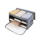 za12 Extendable Charcoal Storage Case 3 Slot Bamboo Cloth Organizer Bag 69L