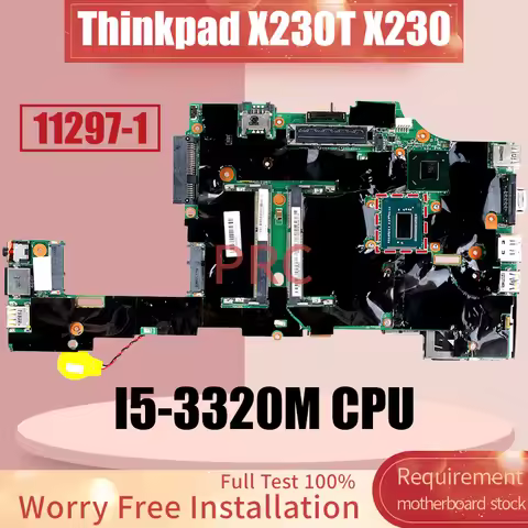 For LENOVO Thinkpad X230T X230 Laptop motherboard 11297-1 I5-3320M SR0MY SLJ8A 04X3740 Notebook Main