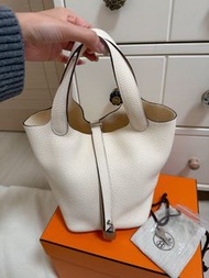 Hermes Picotin 18 奶油白 全新陪驗