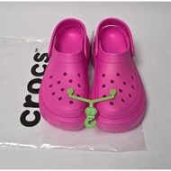 Crocs Women's Stomp Clog Pink Crush Platform 209347-6TW (Size W9/260mm)