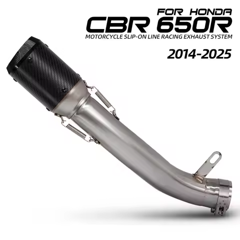For Honda CBR650R CBR650F CB650R CB650F 2014-2025 racing slip on line kit motorcycle exhaust pipe