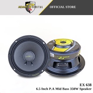 Adams Digital 6.5 Inch Pa Mid Bass Speaker Car Audio 2Pc Proton Perodua Toyota Honda Nissan Mazda EX