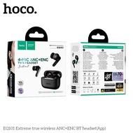 HOCO EQ101 หูฟังไร้สาย TWS ตัดเสียงรบกวน ANC + ENC ไมค์ 4 ตัว คุยสายชัด รองรับแอป hoco. Music แบตอึด