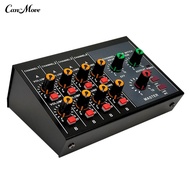 MIX-428 Mini Mixer Powerful 60Hz Audio Cutting 8 Channels Power Adapter/Battery Dual Use Audio Mixer for Live Streaming