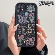 DIENYA Casing Hp Untuk OPPO A15 A15s A35 Case Casing Mawar Kasing Kesing HP Cesing Silikon Softcase