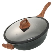 Non Stick Cooking Wok Pan Iron Frying Wok Non Stick Non-stick Pan No Oil Smoke No Coating Stew Steam