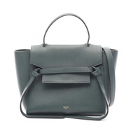 【二手】Celine CELINE手提包 BELT BAG MICRO 腰包 Micro 2WAY 深綠色皮革腰包 Micro 女士二手 A