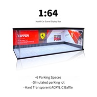 TOMI parking lot model 1:64 dustproof design parking lot diorama model parking lot can be connected