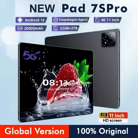 New Pad 7s pro Tablet 10.1 Inch HD 4G 5G Dual SIM WIFI For Kids PC 20000mah 22GB+2TB 4K Global Versi