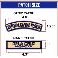 BOY SCOUT NAME AND SERIAL PATCHES