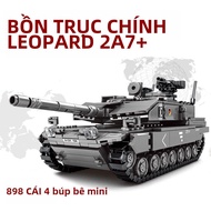 Bộ Khối Xây Dựng Xe Tăng Chiến Đấu Chủ Lực Quân Đội MBT - Quân Sự WW2 Challenger Leopard 2A7+ Nhân V