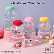 480ml Yakult Cute Plastic Water Bottle Multiple Colors BPA FreeCute Design for School Botol Air Comel Botol Air BPA Free