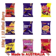 Cadbury Chocolate Mini Bar 12pc AUSTRALIA