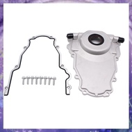 (Y W Z H)Timing Chain Cover W/ 10AN Turbo Oil Drain Fitting for  Gen 3 4.8L 5.3L 5.7L 6.0L  Timing C